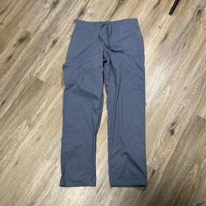 Scrubstar Mens Gray Scrub Pants Small Drawstring Medical Uniform Cargo